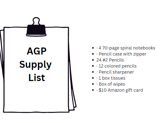  AGP Supply List